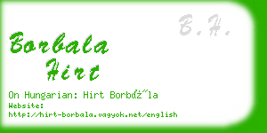 borbala hirt business card